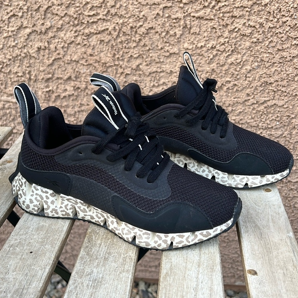 Reebok Women's Zig Dynamica Running Sneakers Leopard